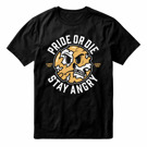 PRiDEorDiE stay angry T-Shirt - black